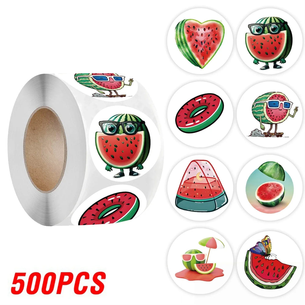 100-500pcs Summer Watermelon Stickers Crafts And Scrapbooking Stickers Kids Toys Book Decorative Sticker DIY Stationery (ONLINE ORDER ONLY)