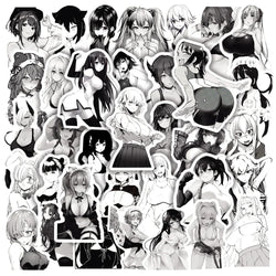 Anime Hentai Waifu Stickers Pack - Waterproof for Skateboard, Laptop, Phone, Car, Guitar (ONLINE ORDER ONLY)