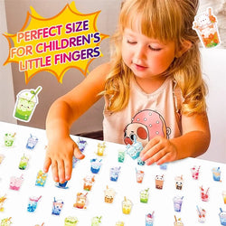 10/30/50PCS Panda Pearl Milk Tea PVC Sticker Aesthetic Children's Decoration Scrapbooking Stationery School Supplies for Kids (Online Order Only)