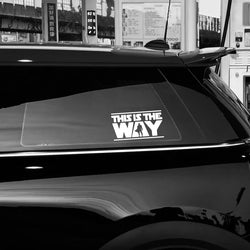"THIS IS THE WAY"Stickers,Elevate Your Car's Look with this Creative Fun Car Sticker! (ONLINE ORDER ONLY)