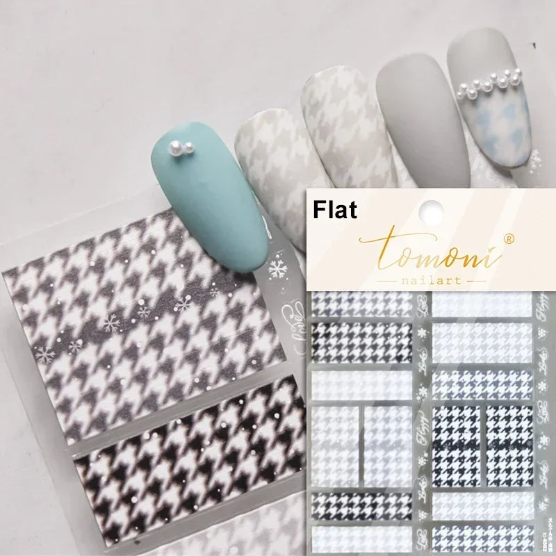 Shiny Colorful Color Block Fragment Square Fragment Grid Rhombus 3D Self Adhesive Nail Art Stickers Rhinestone Manicure Decals (Online Order Only)