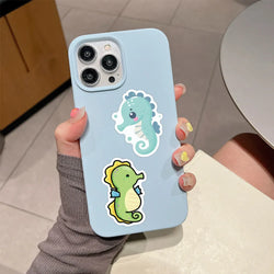 10/30/55PCS Cute Seahorse Stickers Marine Organism Cartoon Decals Kawaii Animal Toy Luggage Laptop Phone Guitar Bike Skateboard (ONLINE ORDER ONLY)
