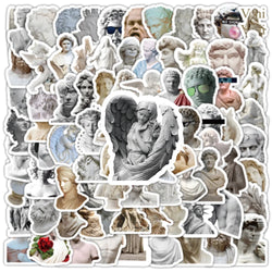 10/30/50/100PCS David Angel Art Statuary Stickers Decals Decoration DIY Waterproof Phone Laptop Fridge Guitar Car Sticker Toys (ONLINE ORDER ONLY)