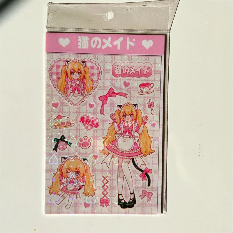Ins Cute Angel Princess Baseball Girl Sticker Scrapbooking DIY Album Decoration Sticker Aesthetic Personalized Kawaii Stationery (ONLINE ORDER ONLY)