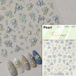 Red Azalea Rose Peony Crane Warbler Bird Fish Lily Chicken Rabbit Lobster Flower Retro Chinese Nail Art Sticker Decoration Decal (Online Order Only)