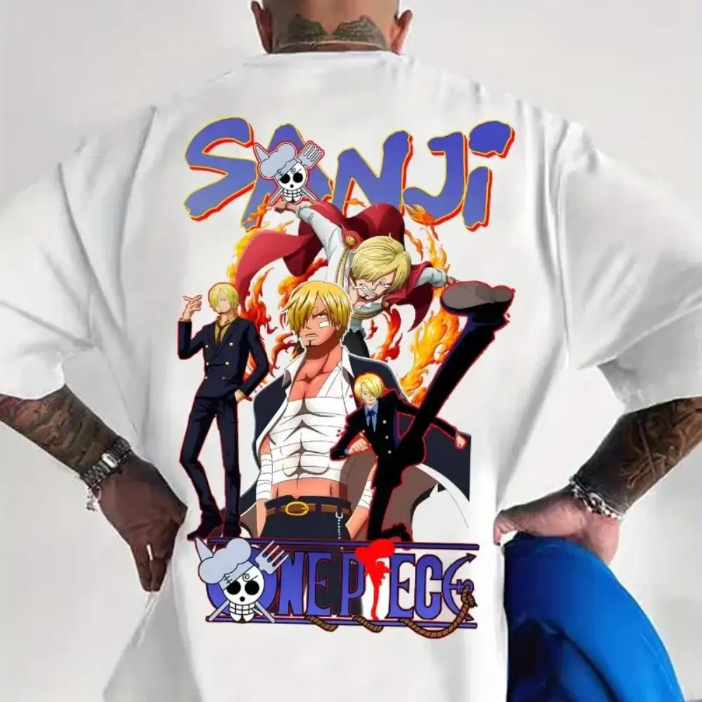 MINISO One Piece TShirt: Luffy Zoro Sanji Cotton Graphic Tee 2026 (ONLINE ORDER ONLY)