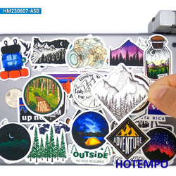 20/30/50Pieces Outdoor Adventures Hiking Camping Climbing Travel Stickers for Scrapbook Luggage Guitar Phone Laptop Sticker Toys (Online Order Only)