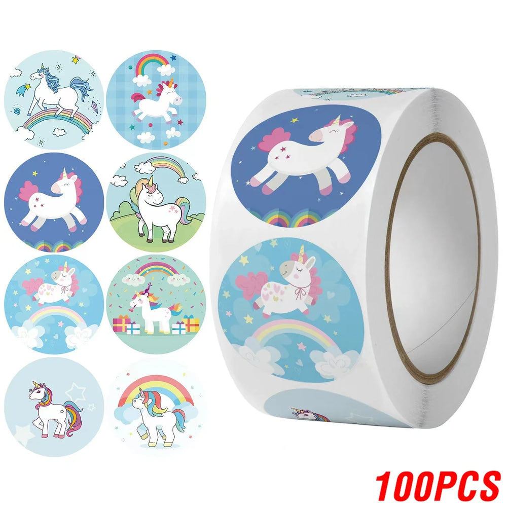 100-500pcs Cute Cartoon Animal Stickers Kids Rewards Labels Encouragement Scrapbook Decorative Stationery Stickers (ONLINE ORDER ONLY)