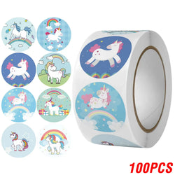 100-500pcs Cute Cartoon Animal Stickers Kids Rewards Labels Encouragement Scrapbook Decorative Stationery Stickers (ONLINE ORDER ONLY)
