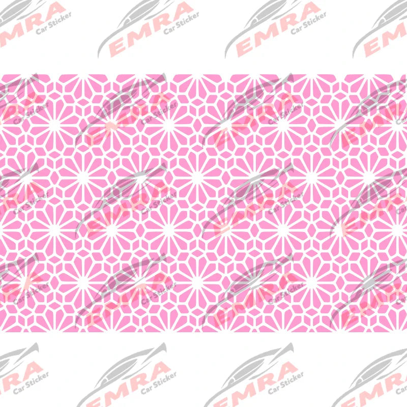 Fashion Flowers Grain Car Sticker for Decoration Triangle Window External Accessories Waterproof Vinyl Decal Apply All Vehicles (ONLINE ORDER ONLY)