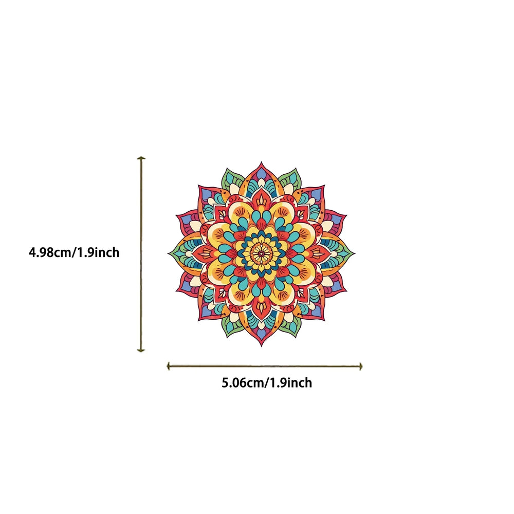 50pcs Mandala Flowers Cartoon Graffiti Stickers Decals Decoration DIY Skateboard Notebook Phone Laptop Cute Sticker (ONLINE ORDER ONLY)