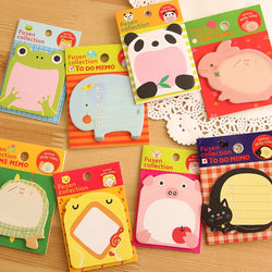 8 Pcs/lot Creative Stationery DIY Animal Series Cute Paper Memo Pad / Sticker Post Sticky Notes Notepad School Office Supplies (ONLINE ORDER ONLY)