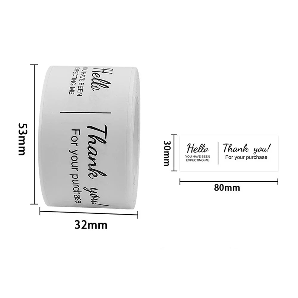 120pcs This Package Nice To Meet You Too Sticker Thank You Small Business Handmade Merchandise Decoration  Seal Label (ONLINE ORDER ONLY)