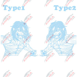 Anime Sticker Side Hood Window Decoration External Accessories Stickers For Car Competition Style Die Cutting Vinyl Decals (ONLINE ORDER ONLY)