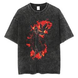 Naruto Rock Lee Streetwear T Shirt Vintage Washed Black (ONLINE ORDER ONLY)