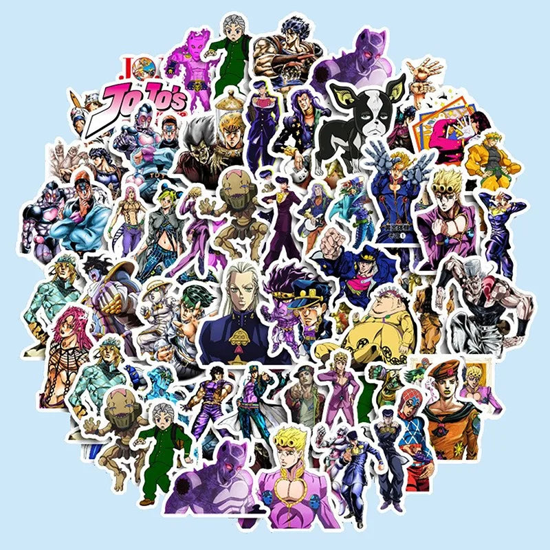 JoJo's Bizarre Adventure Stickers Pack for Luggage, Phone, Skateboard, Laptop, Fridge (Online Order Only)