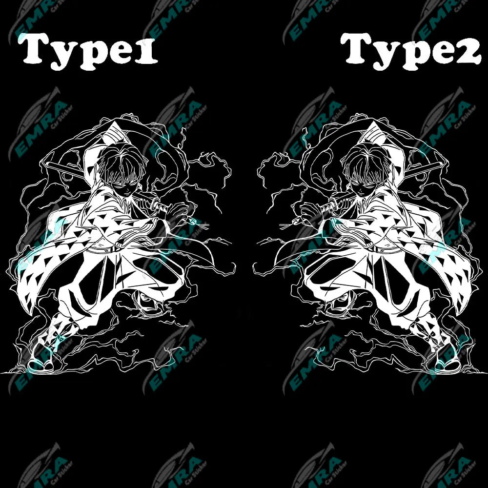 Anime Sticker For Car Sticker Decoration Window Body Hood Creative Personality Big Stickers Die Cutting PVC Vinyl Decals (ONLINE ORDER ONLY)