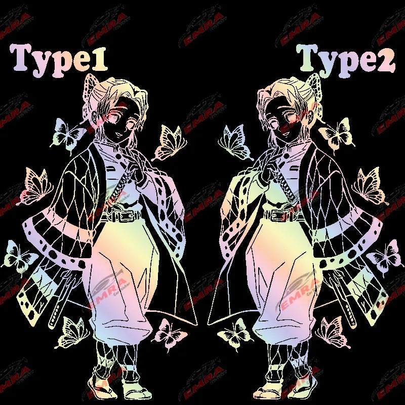 Anime Stickers Ghost Squad Girl For Car Sticker Decoration Door Hood Die Cutting Cartoon External Accessories Vinyl Decals (ONLINE ORDER ONLY)