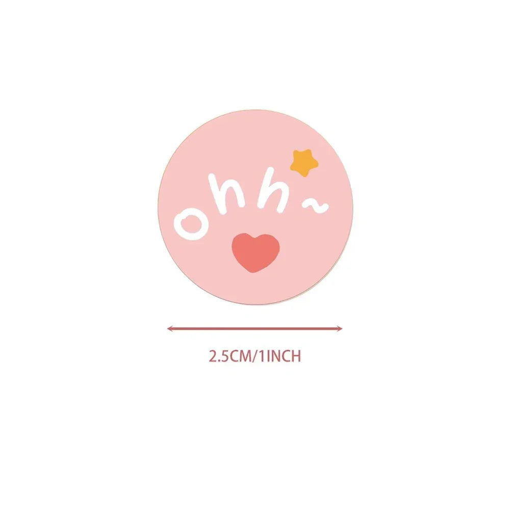 100-500pcs Cute Cartoon Sealing Stickers 1Inch Animal Scrapbook Envelope Gift Decor Labels Children Stationery Sticker (ONLINE ORDER ONLY)