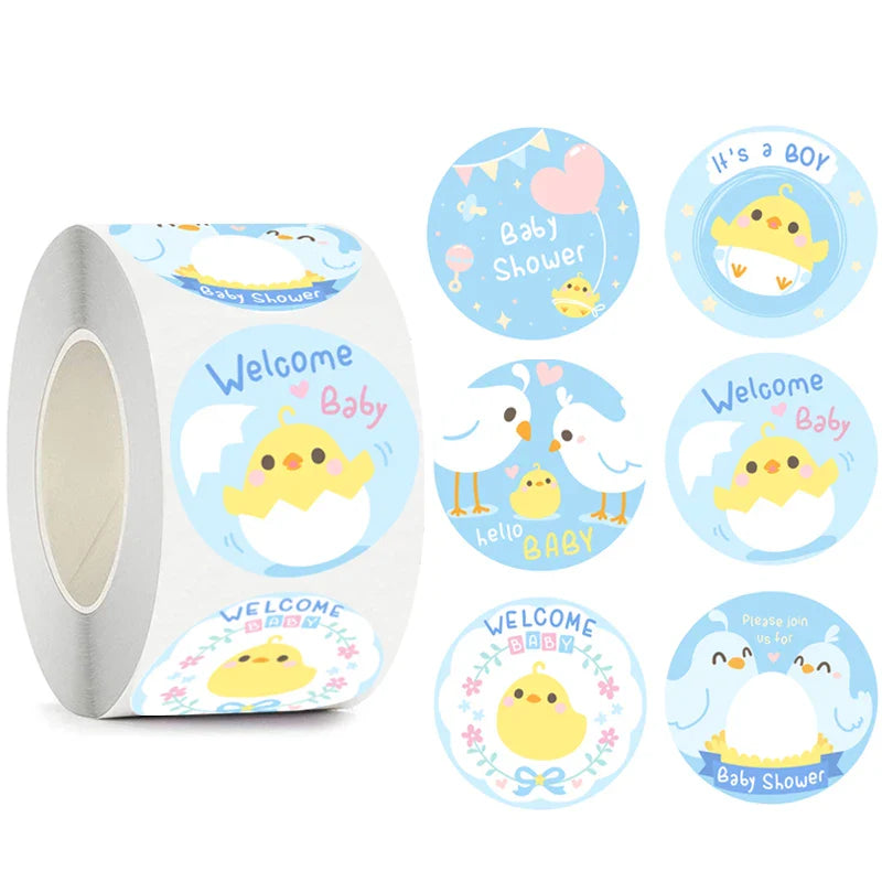 100-500pcs Kawaii Children Reward Stickers Creative School Supplies Cute Animal Encourage Sticker 2.5cm Circle Kids Toy Stickers (Online Order Only)