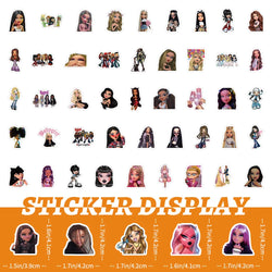 10/30/50/100PCS Bratzillaz Stickers Funny Cartoon Sticker Decals DIY Scrapbook Luggage Laptop Phone Car Bike Skateboard Kids Toy (ONLINE ORDER ONLY)