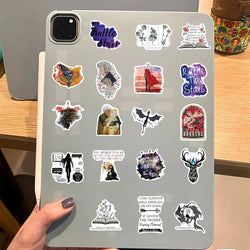 10/30/50PCS Cool Novel Throne of Glass Stickers Cartoon Anime Decals Laptop Skateboard Motorcycle Luggage Car Waterproof Sticker (ONLINE ORDER ONLY)