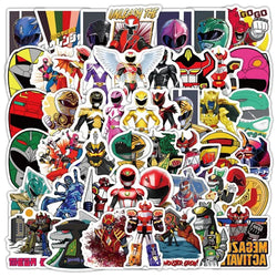 50pcs Power Rangers Stickers for Luggage, Water Bottles, Phones, Laptops, and More (Online Order Only)
