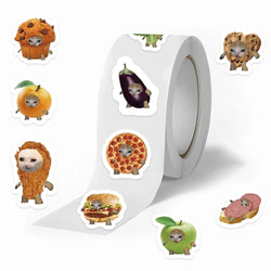 500pcs Funny Cat Meme Stickers for Laptop, Phone, Notebook, Fridge Decoration (Online Order Only)