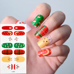 14Tips Solid Color Stickers Nail Art Supplies European & American Simple Decals Oil Film Decals Press on Nails Stickers Designer (ONLINE ORDER ONLY)