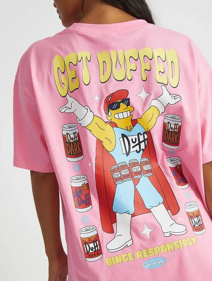 Simpsons Womens T-Shirt - Get Duffed (ONLINE ORDER ONLY)