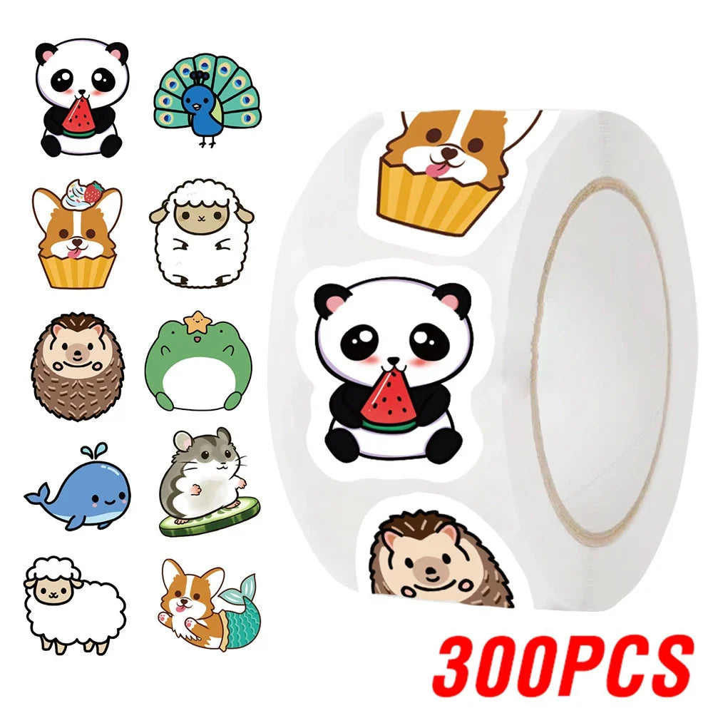 100-500pcs Animals Pandas Cartoon Graffiti Stickers DIY Phone Guitar Laptop Notebook Suitcase Waterproof Sticker Kids Toy (Online Order Only)