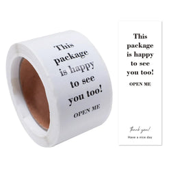 100pcs/Roll 3*9cm Thank You For Your Purchase Stickers For Small Business Gift Package Personalized Labels (Online Order Only)