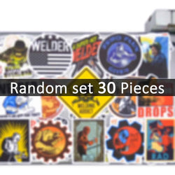 20/30/50Pieces Welding Worker Decals Funny Welder Pattern Retro Stickers for Luggage Motorcycle Bike Phone Laptop Helmet Sticker (ONLINE ORDER ONLY)