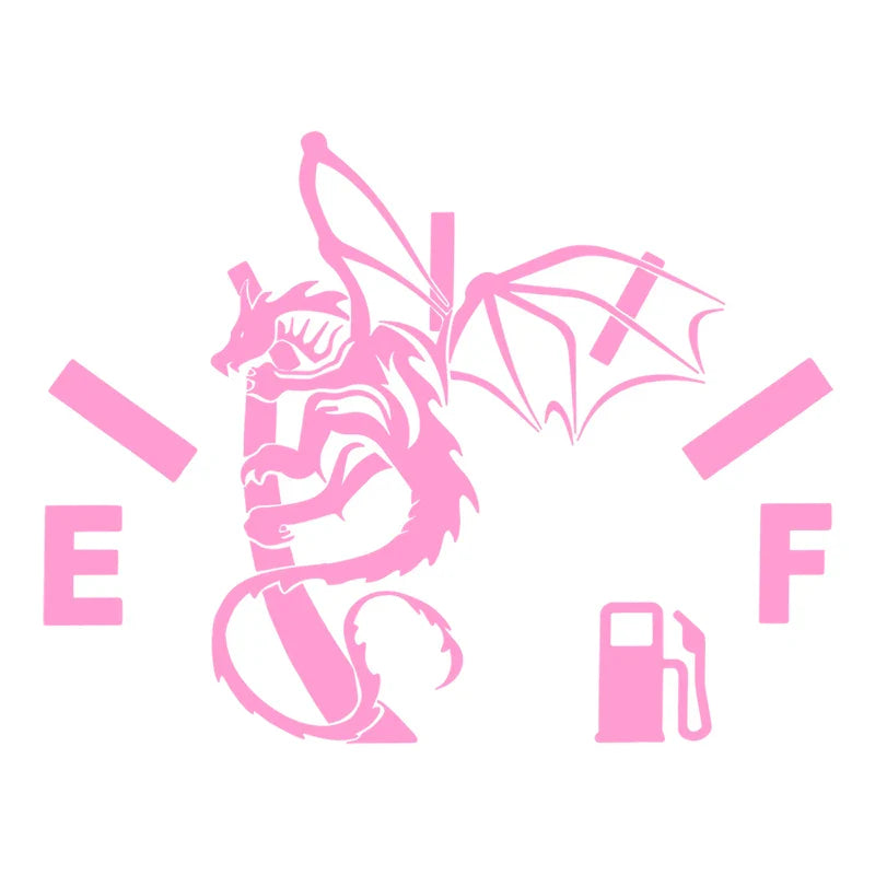 Funny Dragon Shaped Pattern Car Sticker for Fuel Tank Cap Door Decoration Automotive Supplies Outdoor Stickers Pvc Vinyl Decals (ONLINE ORDER ONLY)
