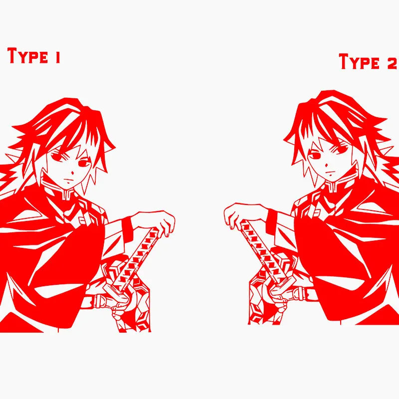 Large Anime Car Sticker Swordsme Exterior Accessories Bodywork Styling Hood Decoration Automobile Parts Die Cutting  Vinyl Decal (ONLINE ORDER ONLY)