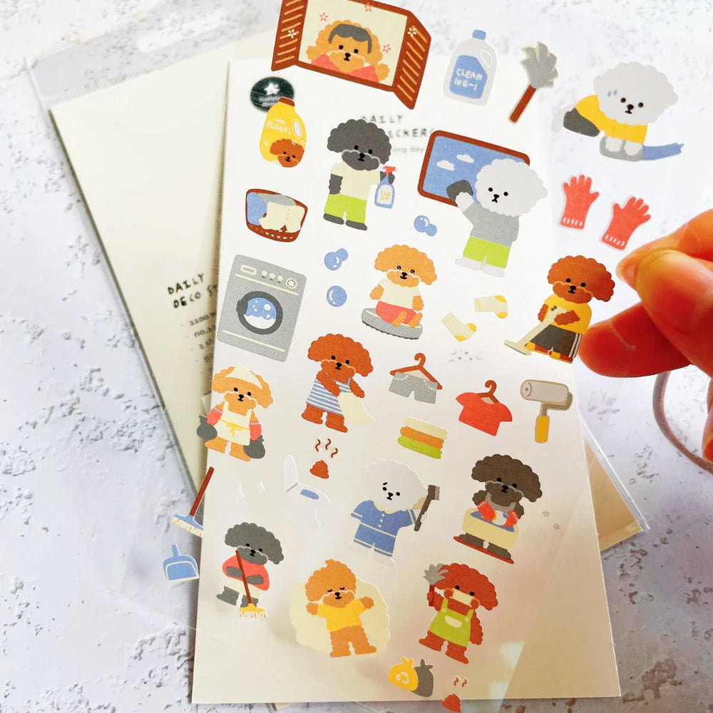 Korean Import Original Suatelier Daily Stickers Scrapbooking Diy Journal Stationery Sticker Children Decor Art Supply (Online Order Only)