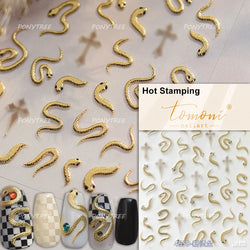 Blue Butterfly Planet Star Conch Snake Shell Clam Pearl Whale Jellyfish Moon Adhesive Nail Art Stickers Dreamy Manicure Decals (Online Order Only)