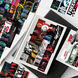 10/30pcs Japan JDM Retrofit Racing Car Stickers Decals Laptop Suitcase Phone Skateboard Scrapbook Car Cool Waterproof Sticker (ONLINE ORDER ONLY)