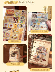 30piece/book Retro Flavor Museum Series Sticker for Phone Camera Journal Postcard DIY Kawaii Decoration Sticker Gift (ONLINE ORDER ONLY)