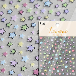 Cute Graffiti Cartoon Line Cherry Bear Cat Flower Bouquet Fish Boys Girls Strawberry Reliefs Nail Art Stickers Manicure Decals (ONLINE ORDER ONLY)