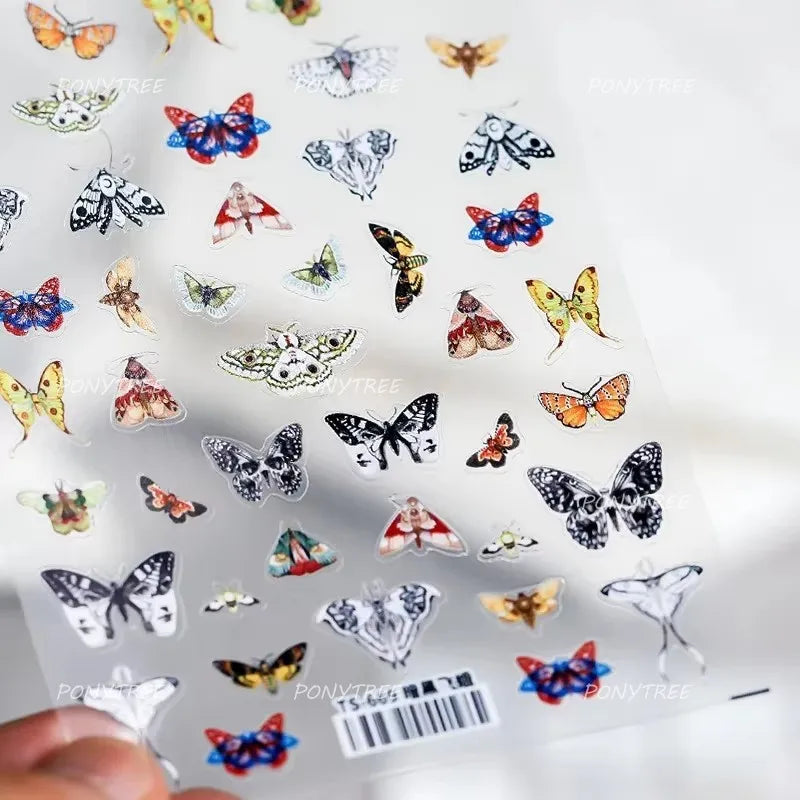 White Black Wings Feather Angel Demon Devil Dreamy Hot Stamping English Letter Adhesive Nail Art Stickers Manicure Tool Decals (Online Order Only)
