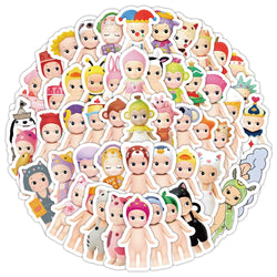 10/30/50/100PCS Kawaii Sunny Angel Stickers Character Goods Cartoon Decals Toys DIY Notebook Stationery Phone Bike Kids Gifts (ONLINE ORDER ONLY)