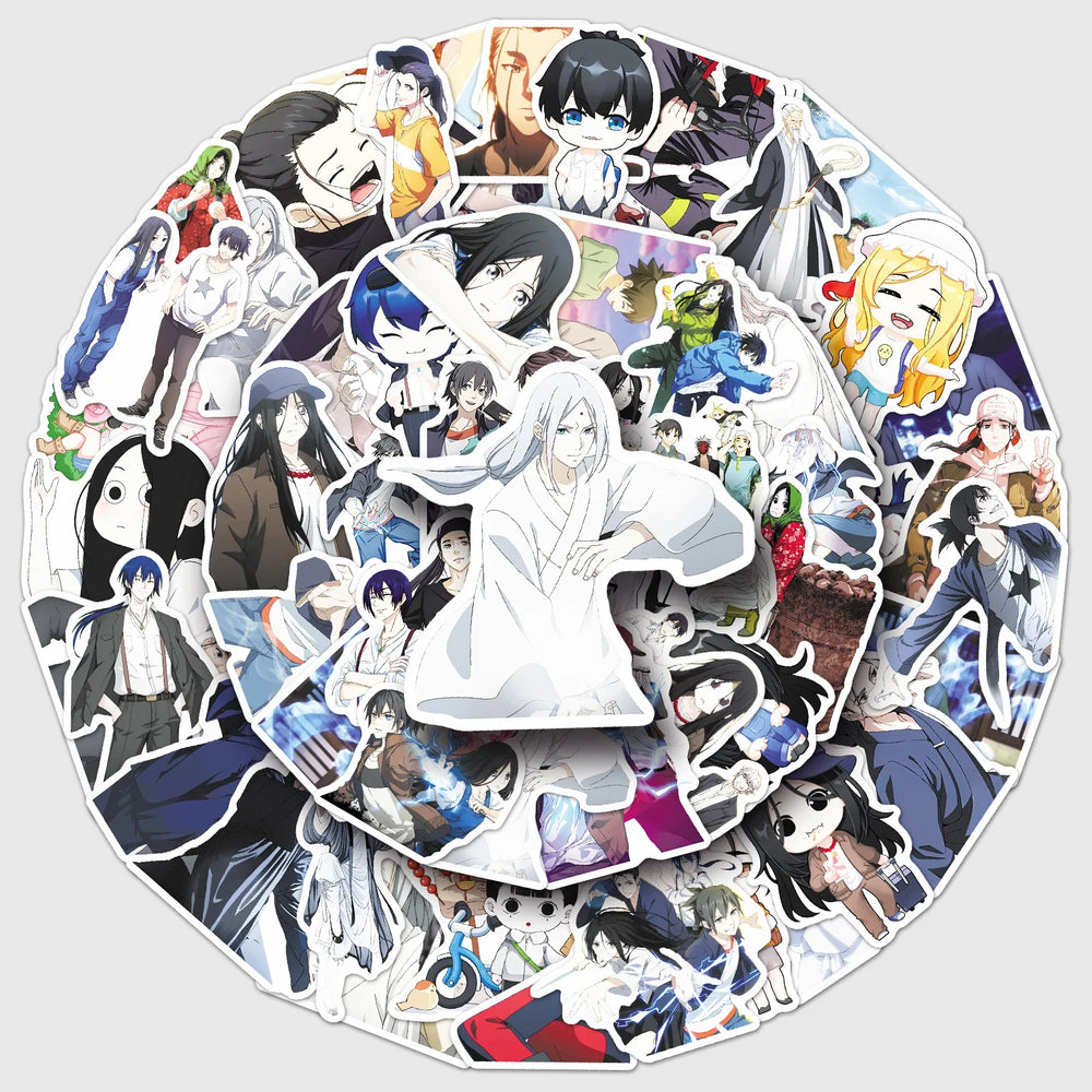 50Pcs Cartoon Waterproof Skateboard Stickers Retro Decals (Online Order Only)