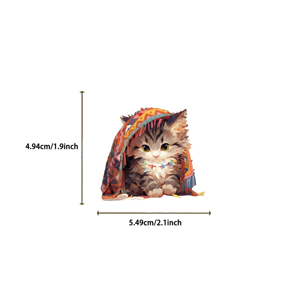 50pcs Cute Cats Stickers Funny Famous Cat Meme Catoon Decal DIY Graffiti Sticker Toys For Notebook Phone Phone Fridge Bike Car (ONLINE ORDER ONLY)