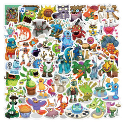 10/30/60PCS My Singing Monster Stickers Funny Music Game Sticker Scrapbook DIY Laptop Guitar Car Bike Skateboard Graffiti Decals (ONLINE ORDER ONLY)