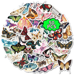10/30/50PCS Butterfly Cartoon Stickers Animal Graffiti Decoration Luggage Laptop Phone Guitar Bike Car Skateboard Sticker  Toy (ONLINE ORDER ONLY)