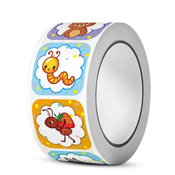 300pcs/Roll Cute Animal Motivational Stickers for Kids Reward & Self-Adhesive Labels for Elementary Students Stationery Stickers (ONLINE ORDER ONLY)