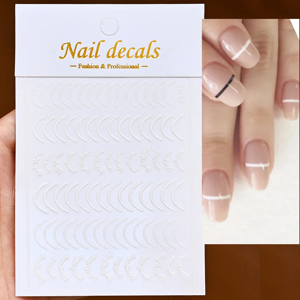 1PC Heart Love Design 3D Nail Art Sticker English Letter Self-Adhesive Slider Valentine's Day DIY Manicure Tips Accessories Tool (ONLINE ORDER ONLY)