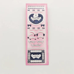 Korean Ins Girls Bow Lace Series Sticker Hand Account Idol Card DIY Album Decoration Scrapbooking Stickers Kawaii Stationery (ONLINE ORDER ONLY)
