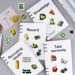 30Pcs Green Vegetables and Fruits Stickers Cute DIY Toy Gift Graffiti Decal Phone Luggage Laptop Scrapbook Waterproof Sticker (ONLINE ORDER ONLY)